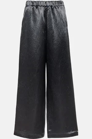 Max Mara Acanto satin wide-leg pants