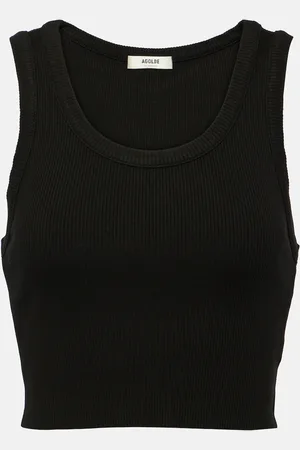 AGOLDE Ribbed-knit crop top