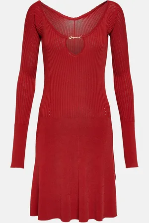 Jacquemus La Mini Robe Pralu off-shoulder minidress