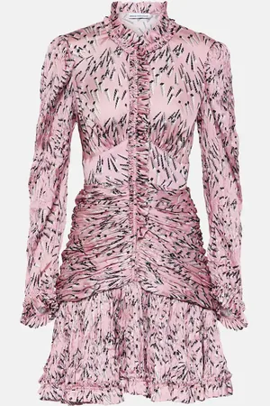 Paco rabanne Printed ruched minidress