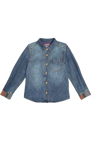 Scotch&Soda Embroidered denim shirt