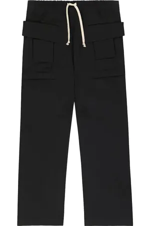 Rick Owens Wide-leg cotton cargo pants