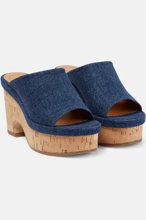 Chloé ChloÃ© Oli denim platform mules