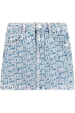Marc Jacobs Logo jacquard denim skirt