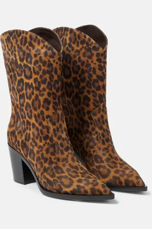 Gianvito Rossi Denver leopard-print leather boots