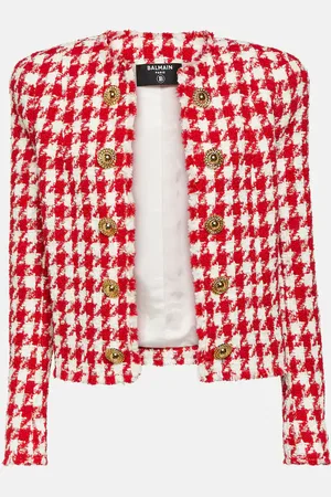 Balmain Houndstooth tweed jacket