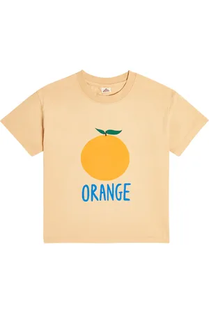 Jelly Mallow Orange cotton T-shirt