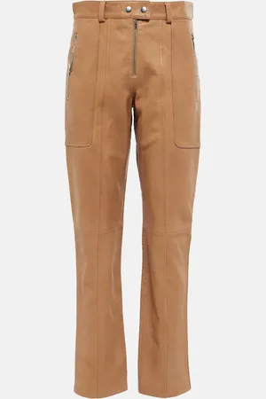 Isabel Marant Anazia straight leather pants