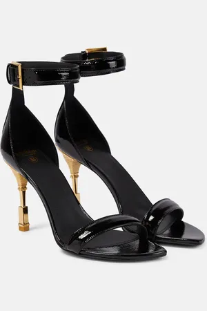 Balmain Moneta patent leather sandals