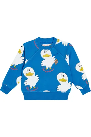 The Animals Observatory Baby Duck printed cotton sweatshirt