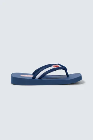 Kenzo Logo striped thong sandals