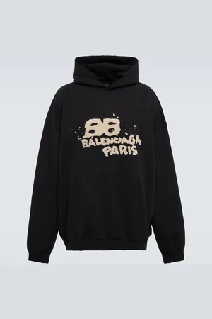 Balenciaga Logo cotton hoodie