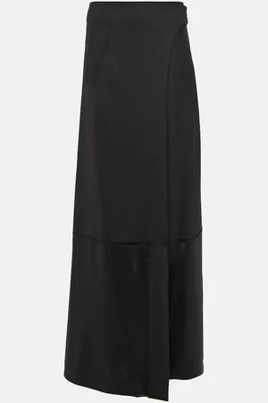 Victoria Beckham High-rise wool-blend maxi skirt