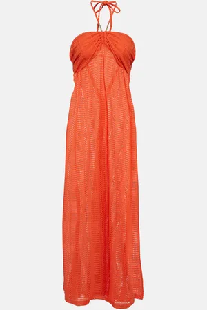 Melissa Odabash Mila halterneck knitted maxi dress
