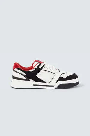 Dolce & Gabbana Roma leather-trimmed sneakers