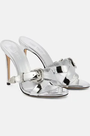 PARIS TEXAS Regina 105 metallic leather mules