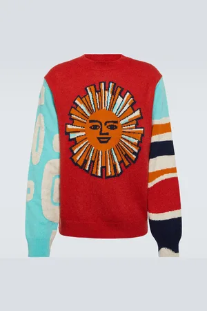 THE ELDER STATESMAN Jacquard cashmere sweater
