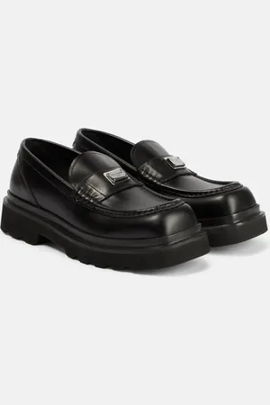 Dolce & Gabbana City Trek logo leather loafers