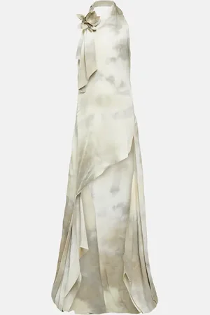 COPERNI Floral-appliquÃ© asymmetric gown