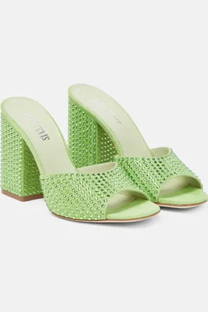 PARIS TEXAS Holly Anja embellished suede mules