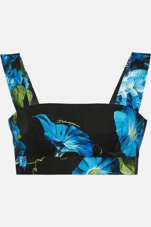 Dolce & Gabbana Floral cotton bra top