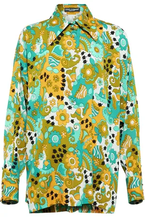 Dolce & Gabbana Floral silk-blend satin shirt