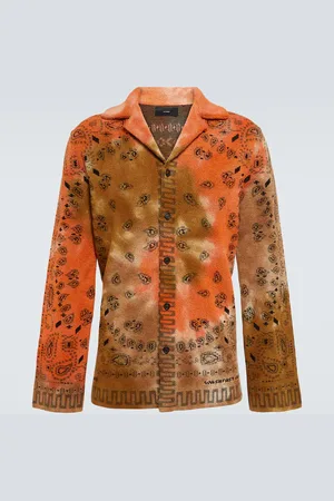 Alanui Bandana Piquet jacquard cotton shirt