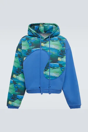 ERL Printed cotton-blend hoodie