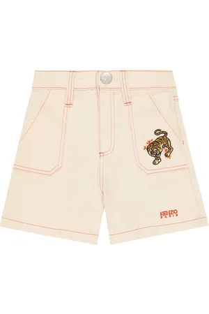 Kenzo Embroidered denim shorts