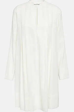 Vince Trapeze linen-blend minidress