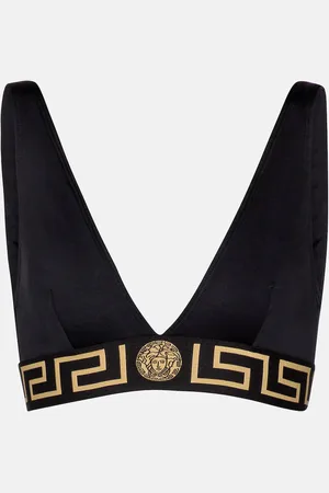 VERSACE Logo bikini top