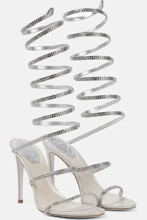 RENE CAOVILLA Supercleo embellished leather sandals