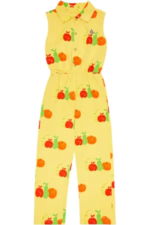 The Animals Observatory Grasshoper printed cotton jumpsuit