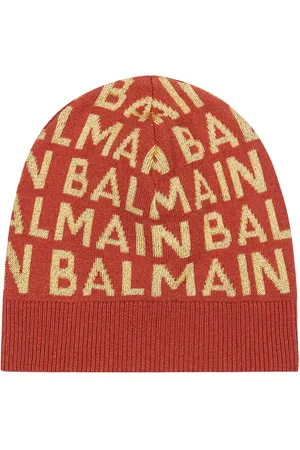 Balmain Logo wool-blend beanie