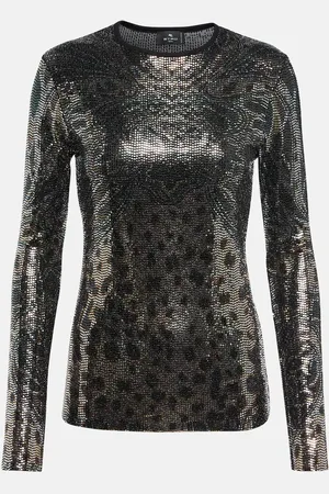 Etro Paisley jersey top