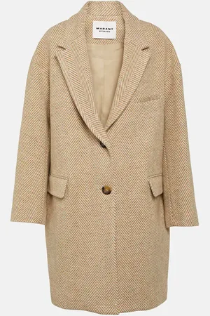Marant Etoile Limiza checked wool coat