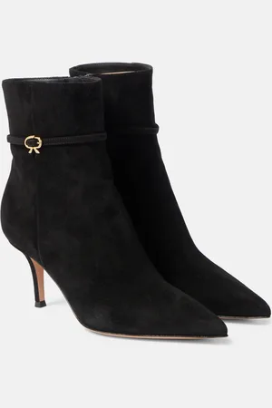 Gianvito Rossi Ribbon Ville suede ankle boots
