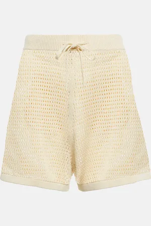 Nanushka Jael crochet cotton-blend shorts