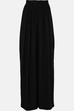 Monot MÃ´not Pleated crÃªpe wide-leg pants