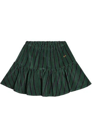 Bobo Choses Striped velvet skirt