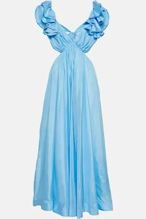 ZIMMERMANN Halcyon cutout silk maxi dress