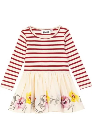 Molo Baby Candi striped and printed dress
