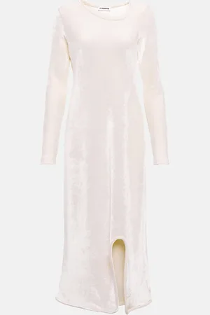 Jil Sander Wool-blend midi dress
