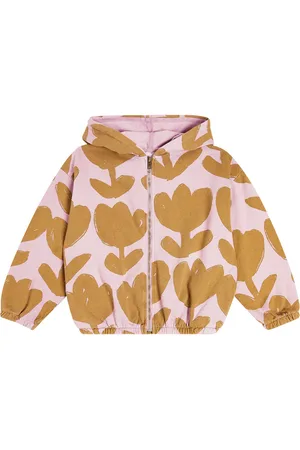 Bobo Choses Retro Flowers cotton jersey hoodie
