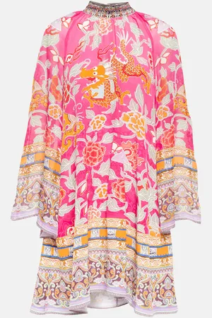 Camilla Printed silk minidress