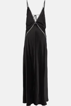 Stella McCartney Crystal-embellished satin gown