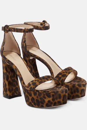 Gianvito Rossi Leopard-print suede platform sandals