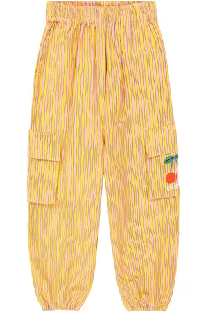 Jelly Mallow Printed cotton cargo pants