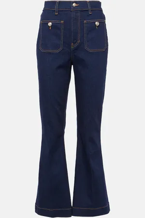 VERONICA BEARD Carson cropped flared jeans