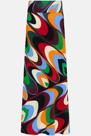 Puccini Onde maxi skirt